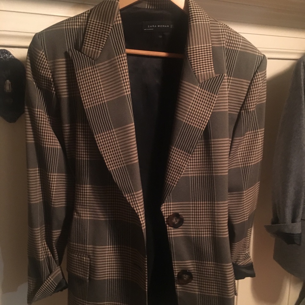 Zara checked blazer